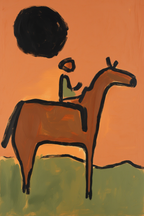 Set of 3 Equestrian Folk Art Prints – Rustic Horse Wall Decor - Hakyarts