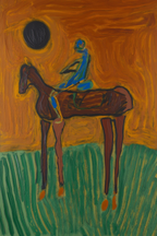Set of 3 Equestrian Folk Art Prints – Rustic Horse Wall Decor - Hakyarts