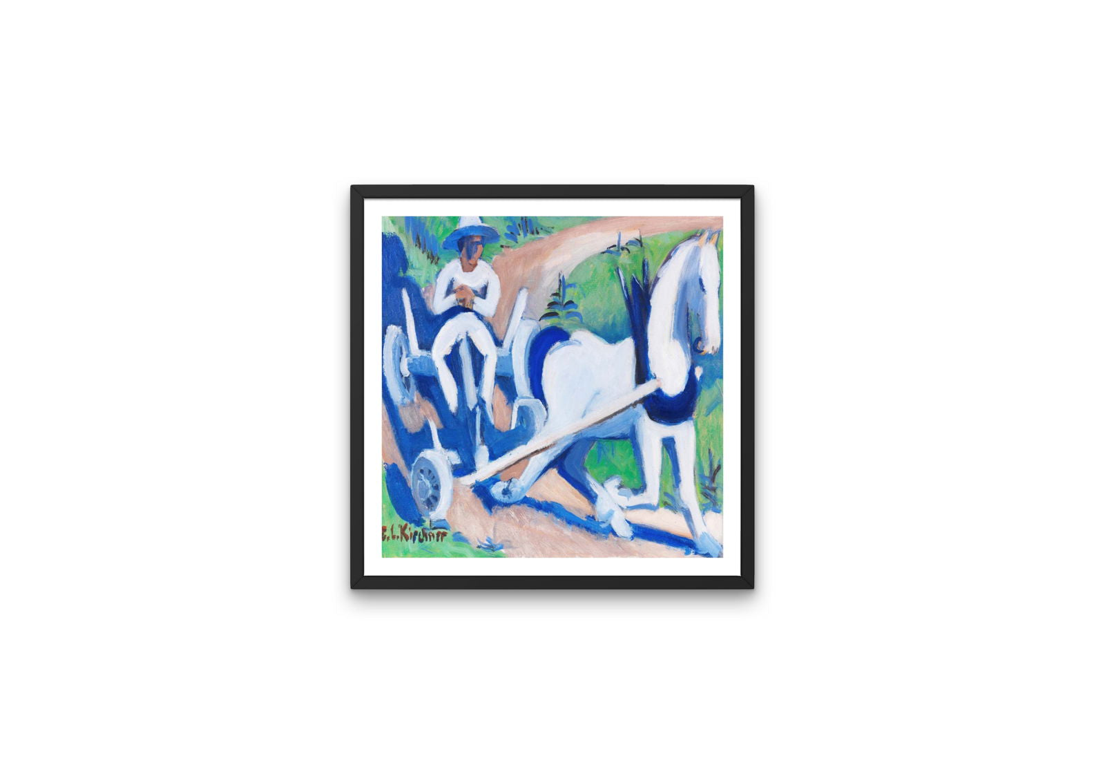 Ernst Ludwig Kirchner - Farm Wagon with Horse Tapestry