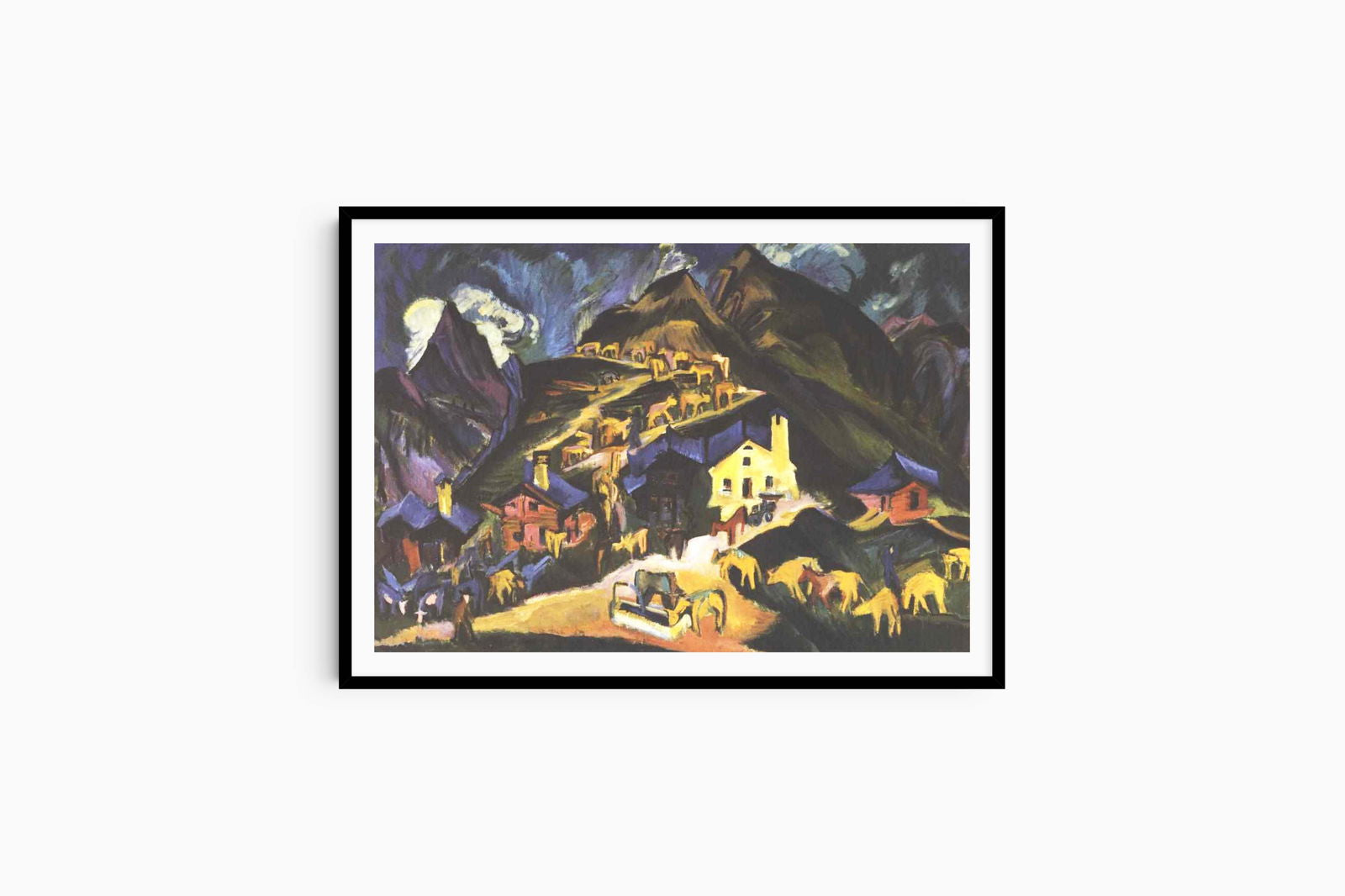 Ernst Ludwig Kirchner - Farmers Driving Cattle