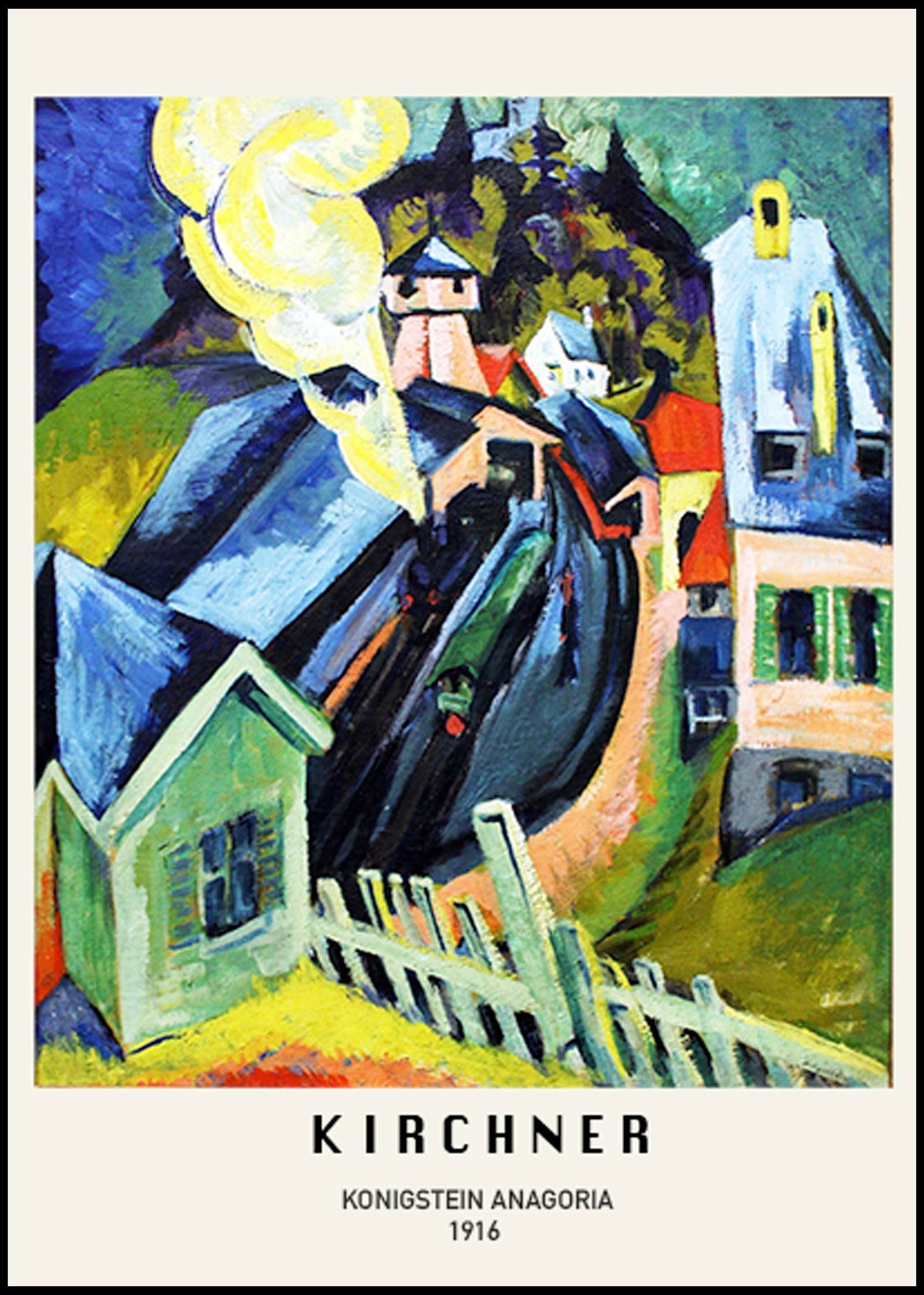 Ernst Ludwig Kirchner - Konigstein Anagoria Poster