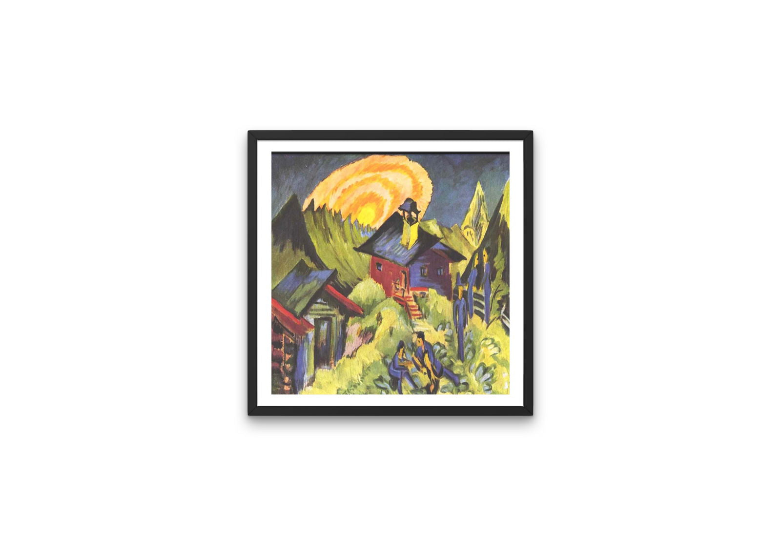 Ernst Ludwig Kirchner - Moon rising at the Staffelalp