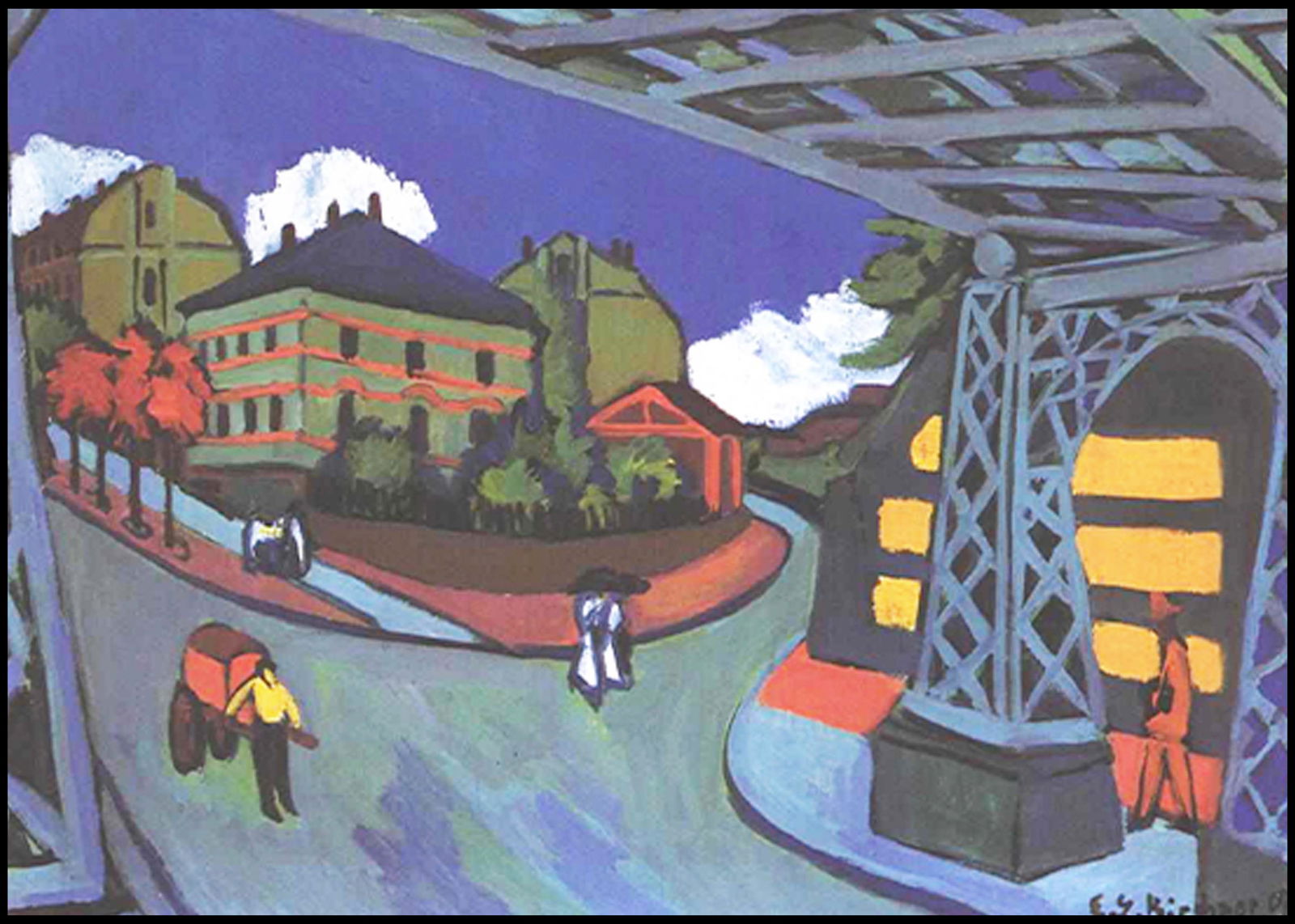 Ernst Ludwig Kirchner - Railway Underpass in Dresden