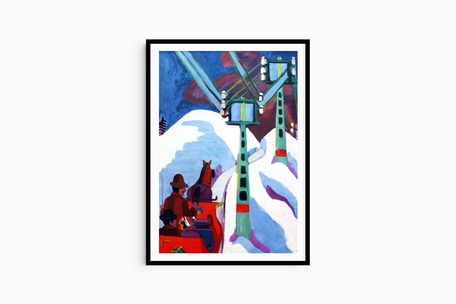 Ernst Ludwig Kirchner - Schlittenfahrt Anagoria