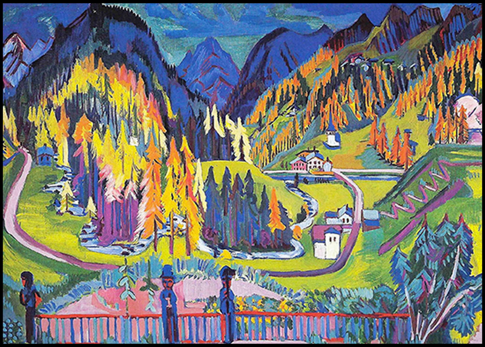 Ernst Ludwig Kirchner - Sertig Valley in Autumn