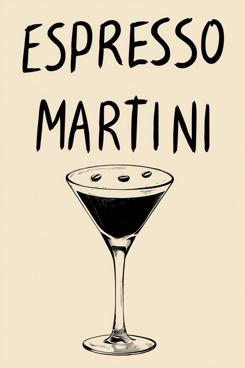 Set of 3 Cocktail Posters