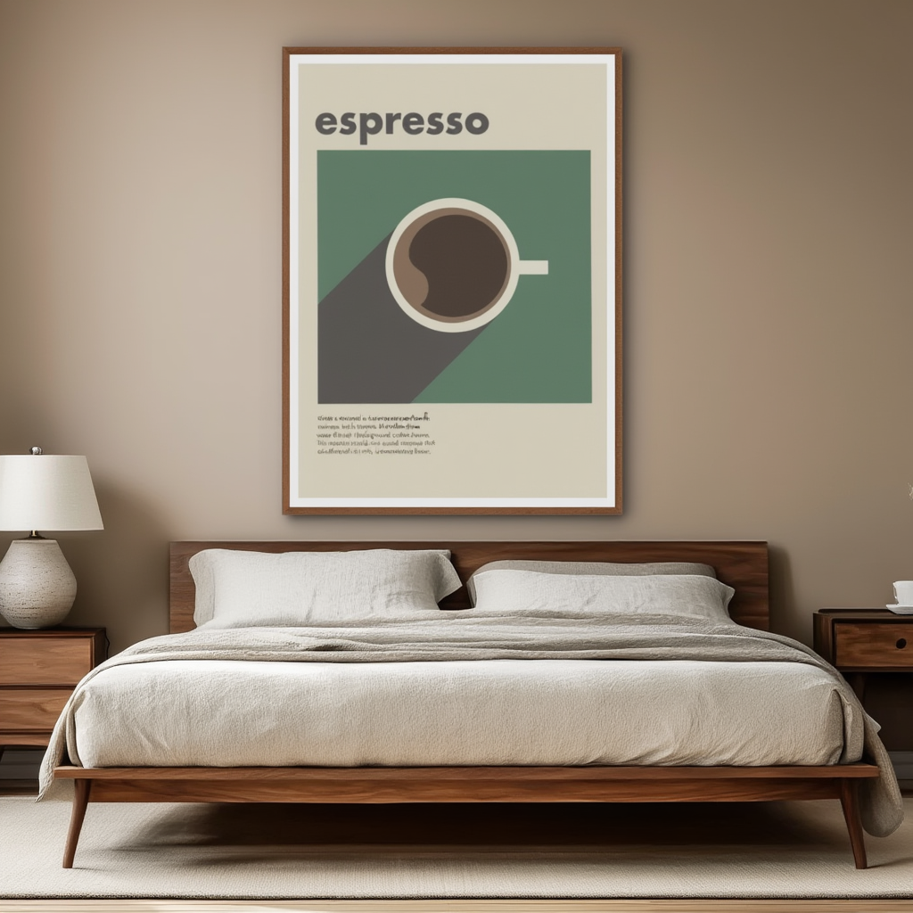 Espresso Moments – Coffee Art Print | Minimalist Kitchen Wall Décor