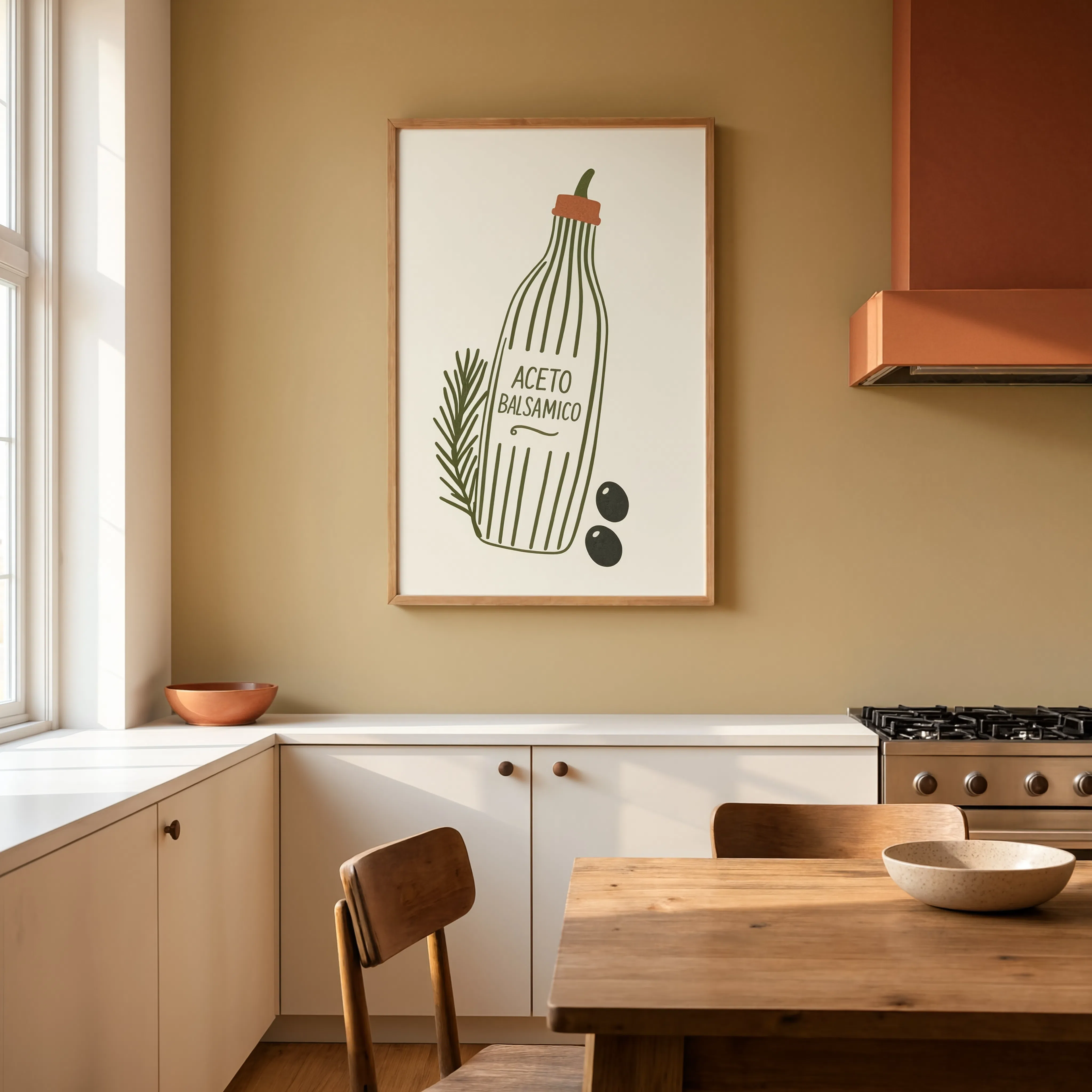 Aceto Balsamico | Minimalist Kitchen Art Print