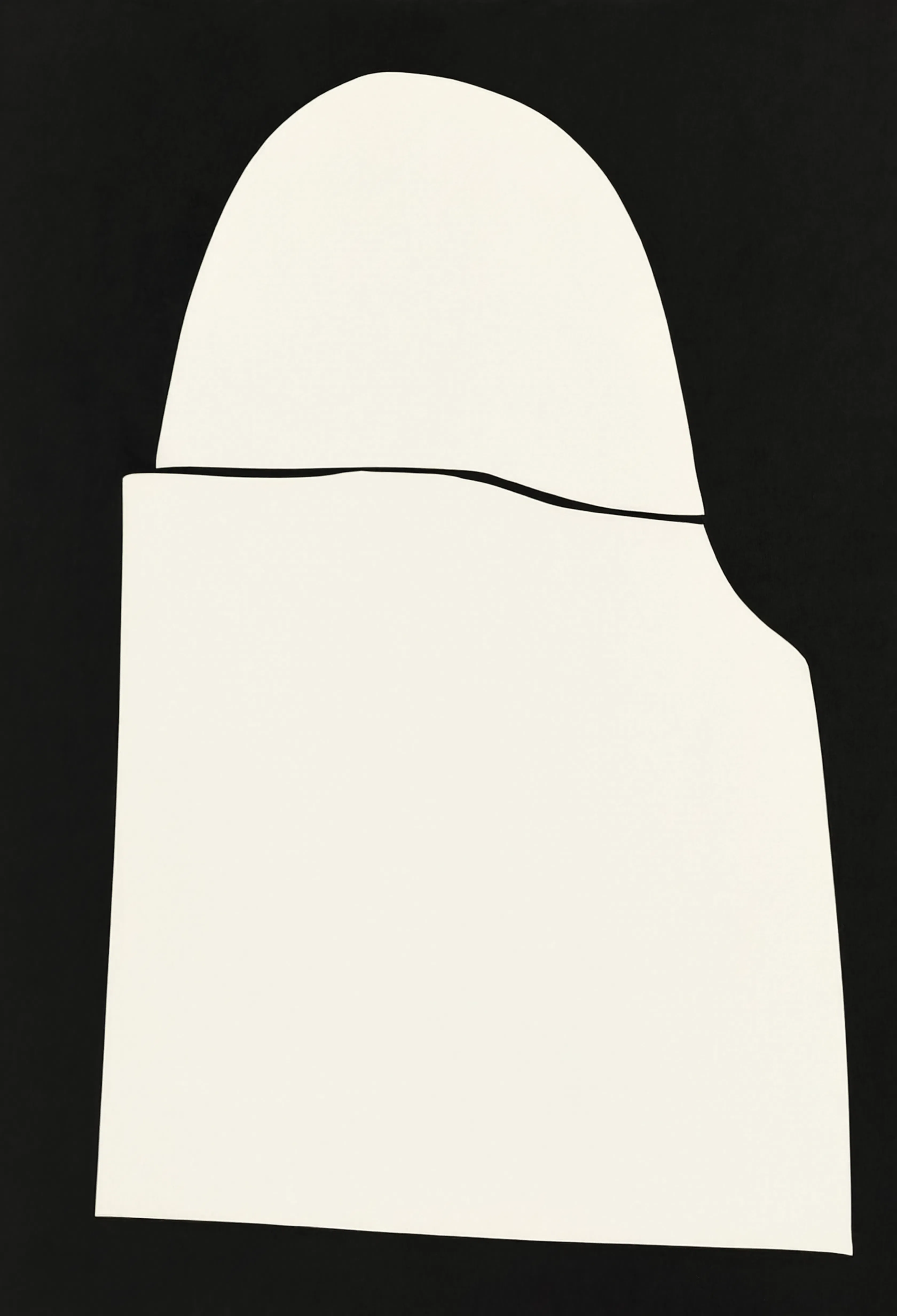 Monochrome Curves | Nordic Minimalist Wall Art Print