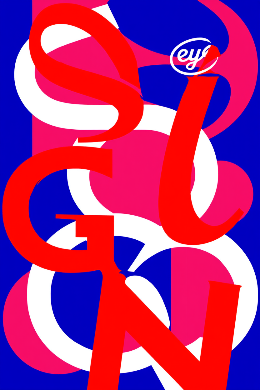 Red and Blue Eye – Modern Minimalist Art Print