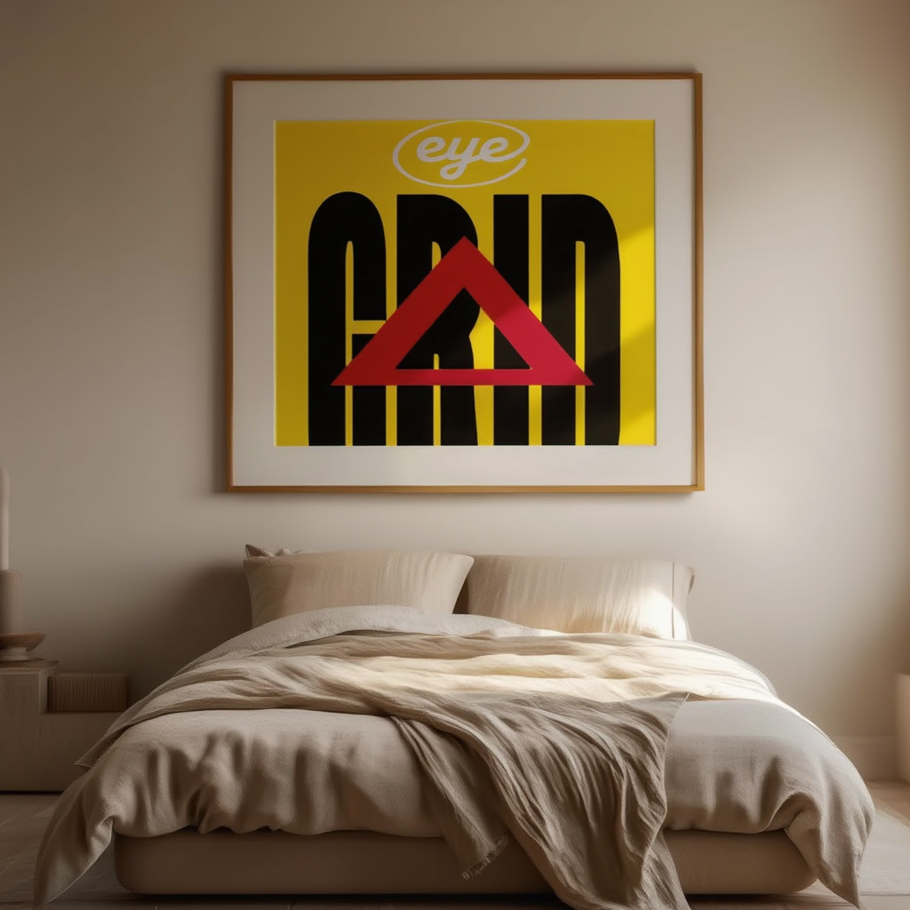 Eye Style Issue – Grid – Modern Minimalist Art Print