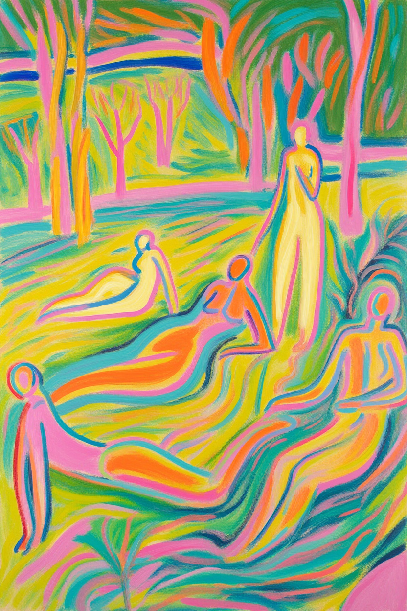 Set of 3 Fauvist & Modern Still Life Wall Art Prints – Matisse-Inspired Joy of Living, Colourful Lampshades & Vilhelm Lundstrøm Composition