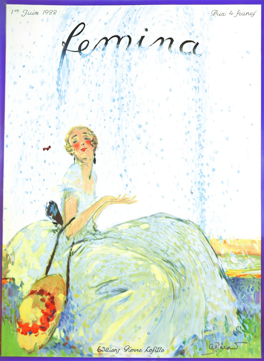 Femina Fashion Illustration Cover – 1st June 1922 – Vintage Art Print