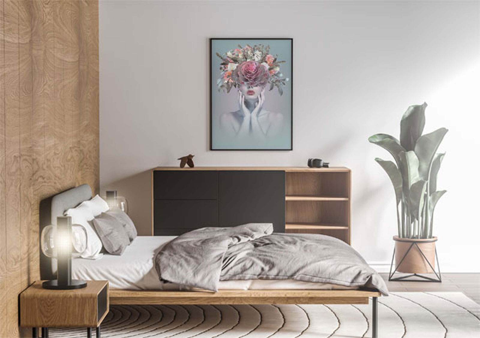 Feminine Flowers Poster - Hakyarts