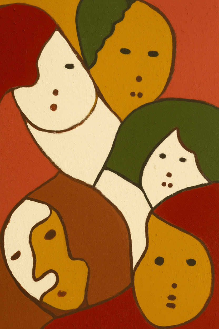 Duo of Figurative Face Prints – Elegant Minimalist Wall Art - Hakyarts