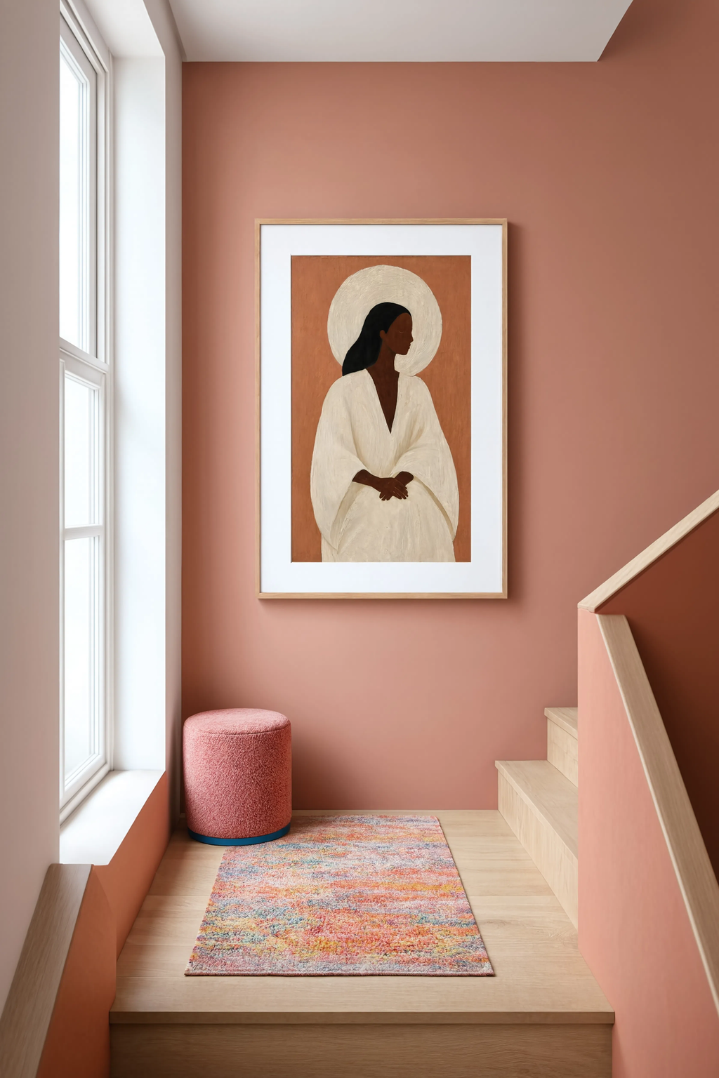 Halo Effect Woman | Elegant Contemporary Figurative Wall Art Print