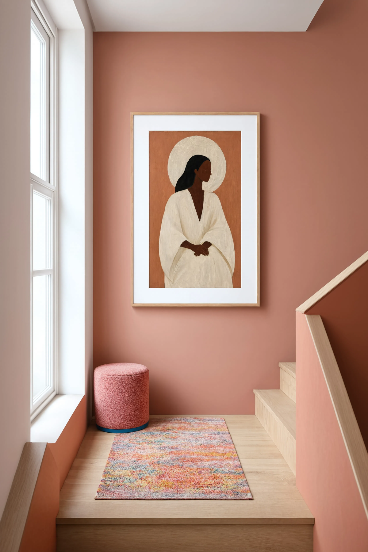 Halo Effect Woman | Elegant Contemporary Figurative Wall Art Print