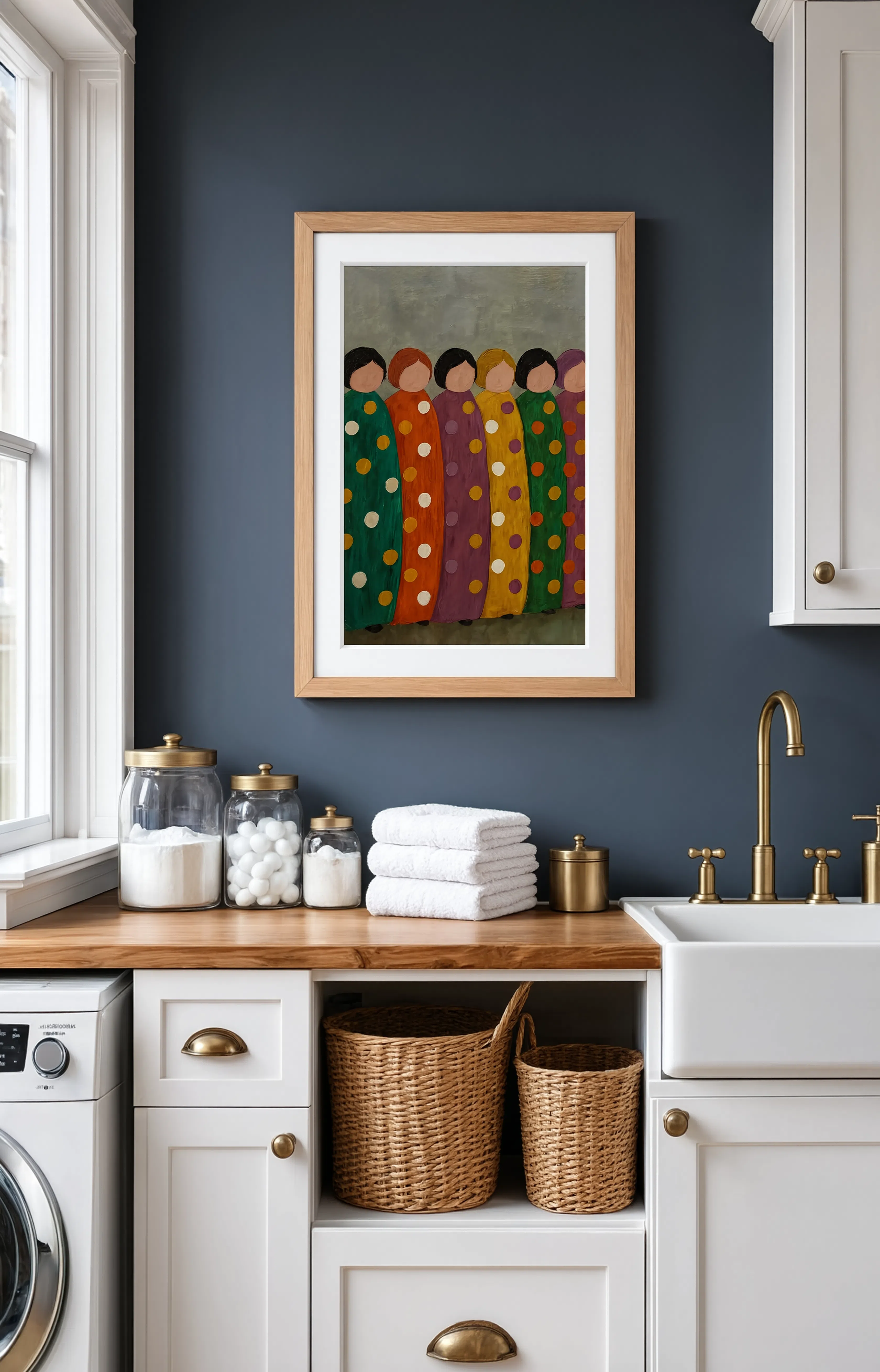 Emerald Plum Figures | Contemporary Abstract Figurative Wall Art