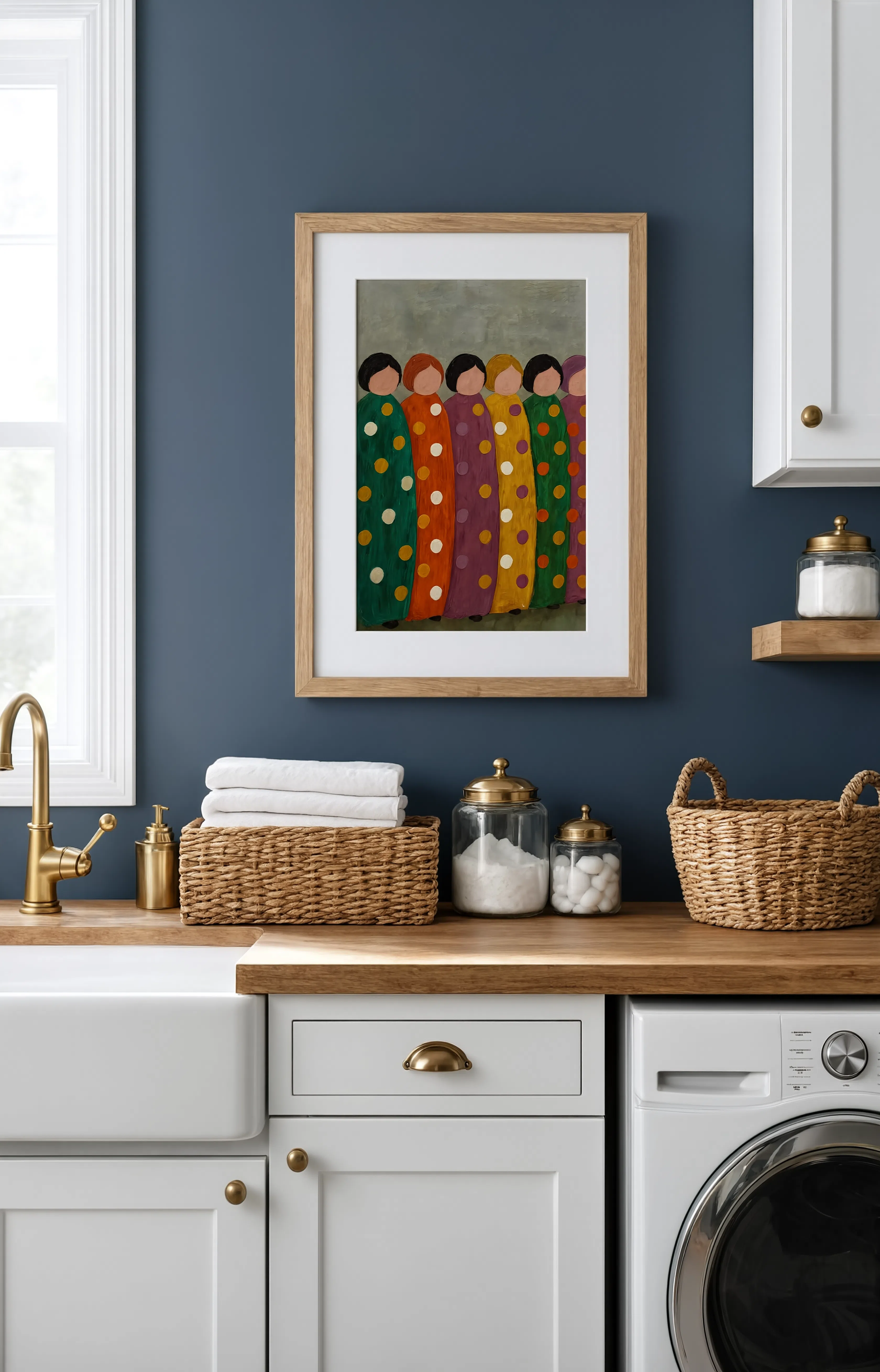 Emerald Plum Figures | Contemporary Abstract Figurative Wall Art