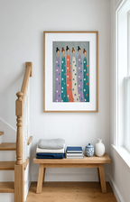Lavender Coral Figures | Contemporary Abstract Figurative Wall Art