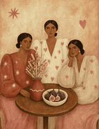 Figures with Figs & Flowers | Contemporary Botanical Figurative Wall Art