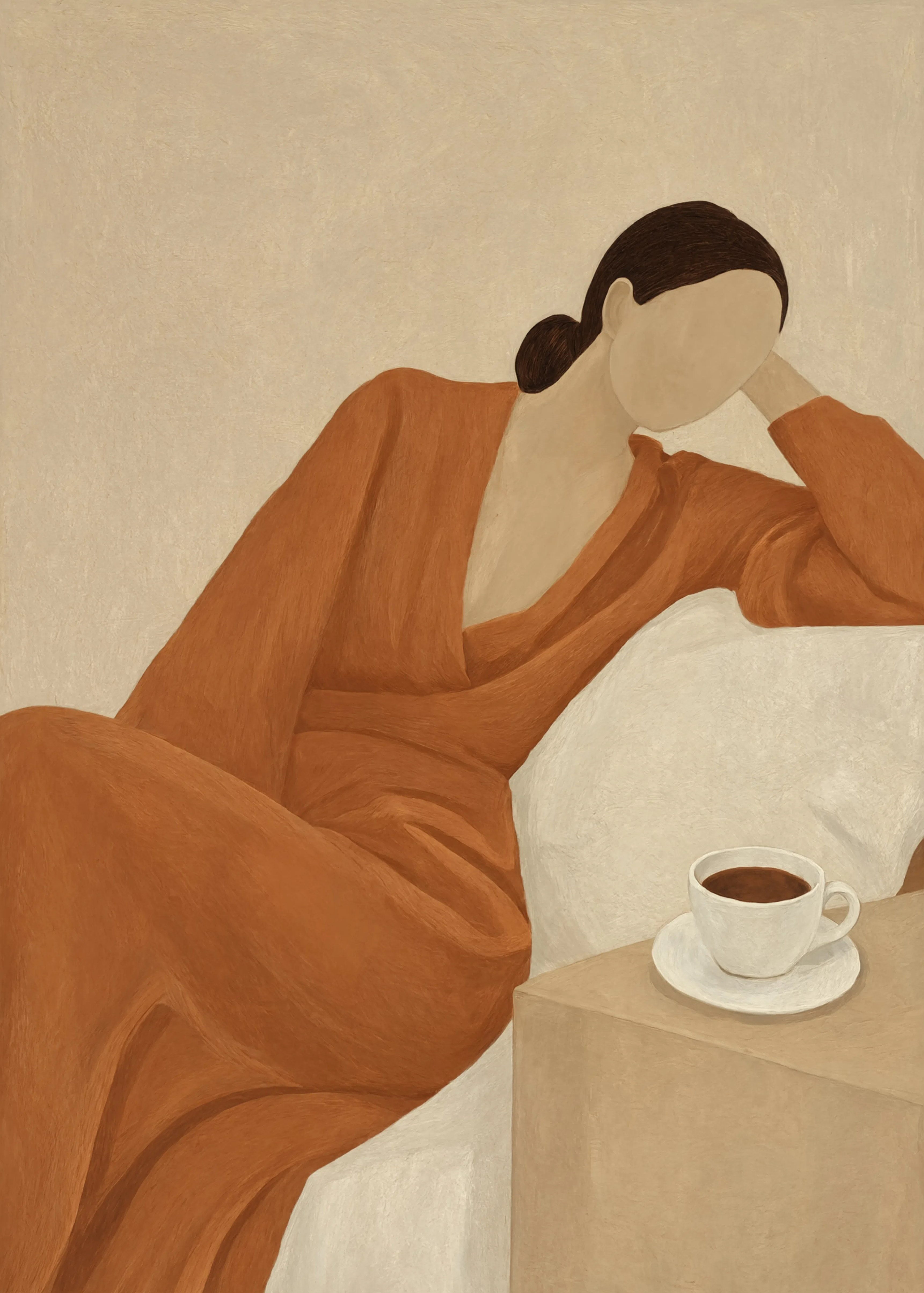 Figurative with Tea | Contemporary Figurative Wall Art