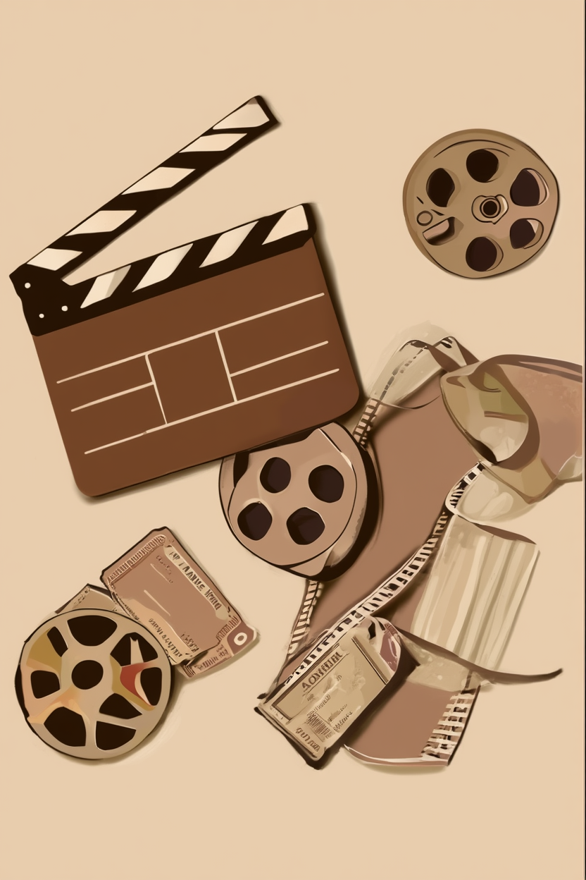 Cinematic Dining – 3-Piece Vintage Movie Art Set - Hakyarts