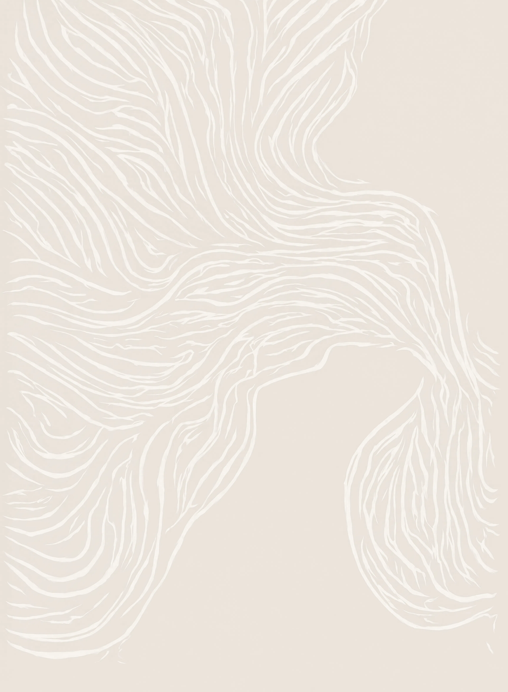 Set of 2 Abstract Leaves Beige & Sitting Figure – Muted Palette Prints | Contemporary Botanical & Figurative Wall Art Set