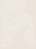 Abstract Leaves Beige Print | Minimalist Botanical Wall Art