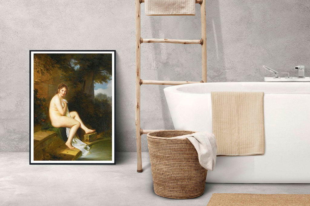 Firmin Massot - A Nude At Her Bath - Hakyarts