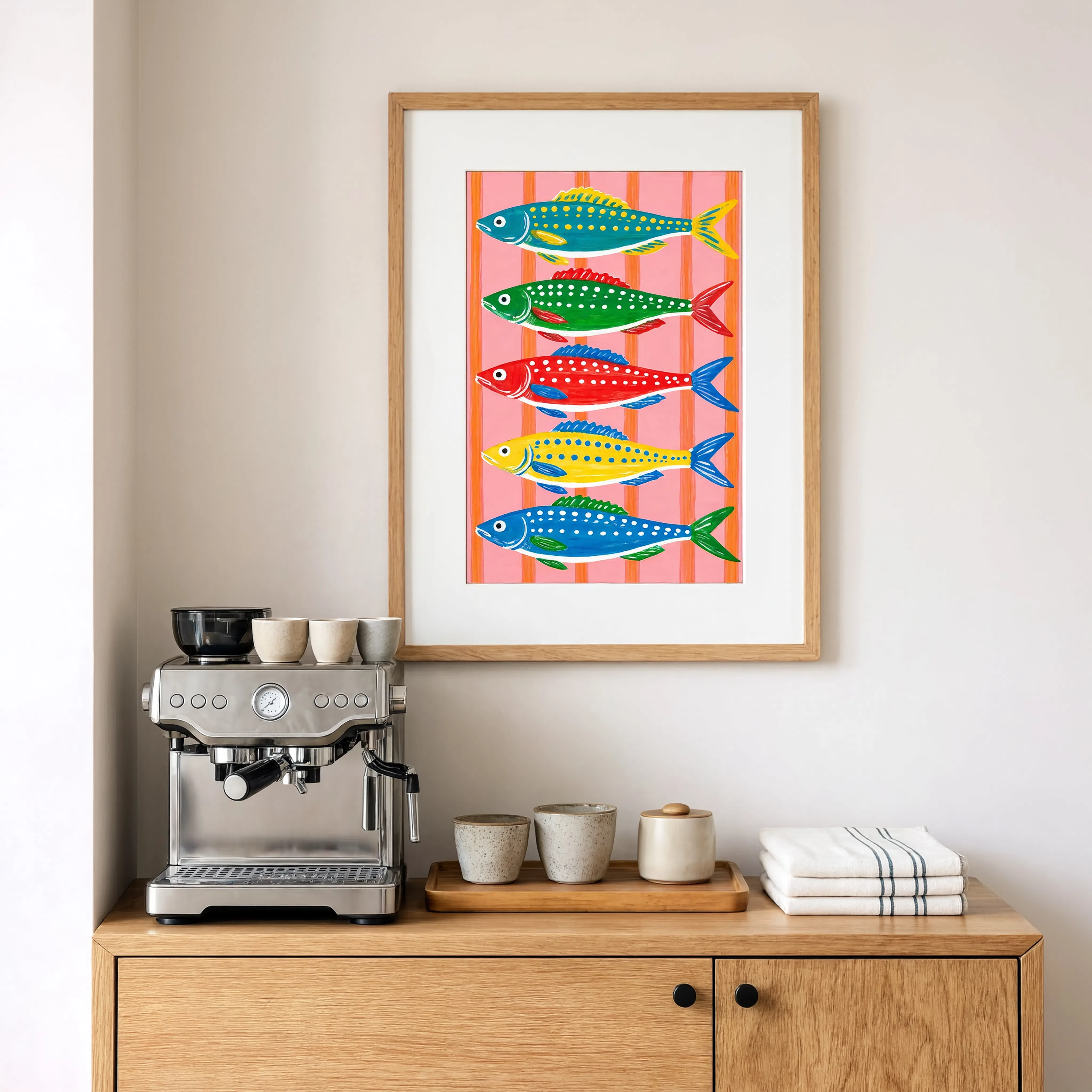 Colorful Fish Print | Contemporary Fish Illustration
