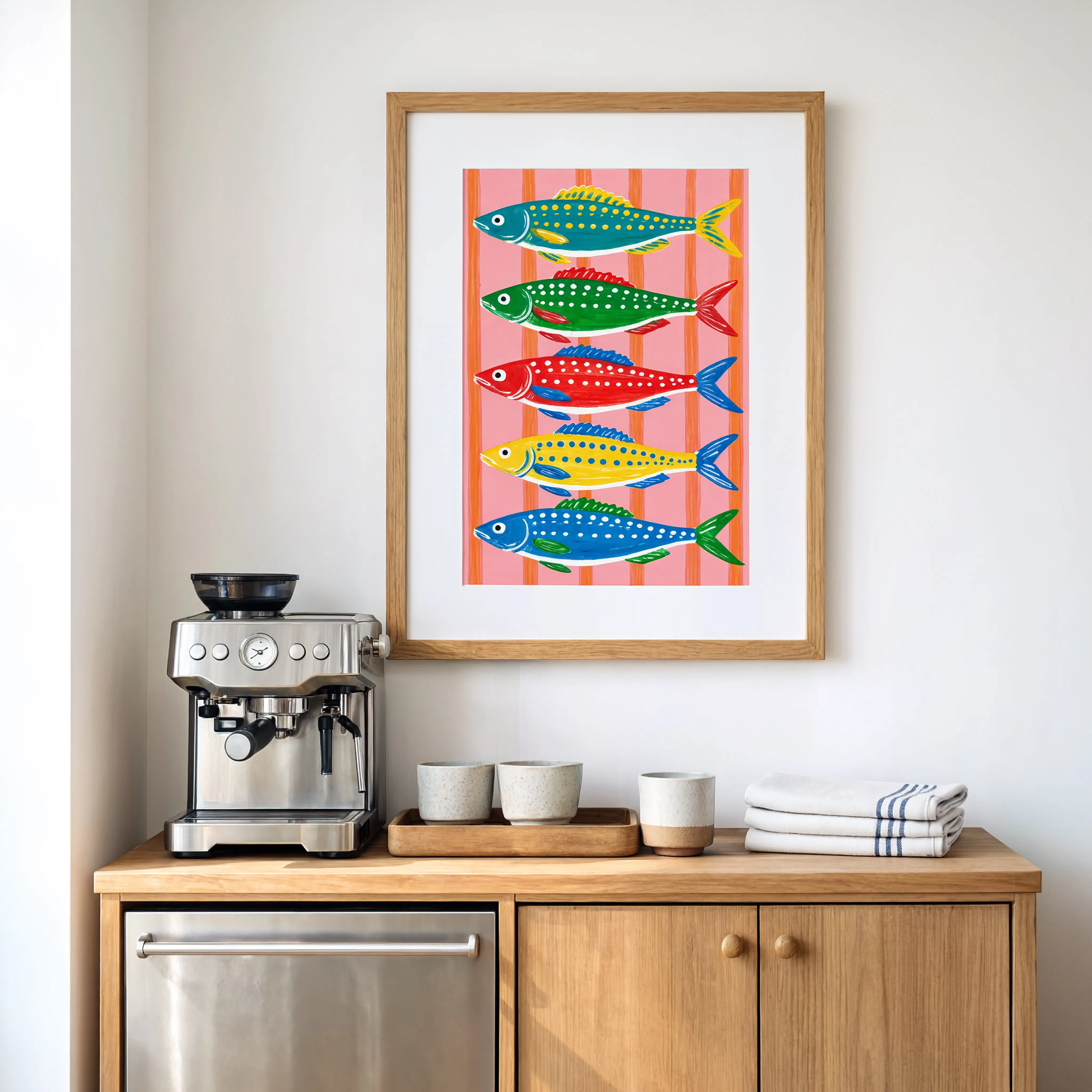 Colorful Fish Print | Contemporary Fish Illustration