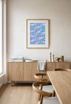 Purple Fish Variation | Contemporary Figurative Art Print