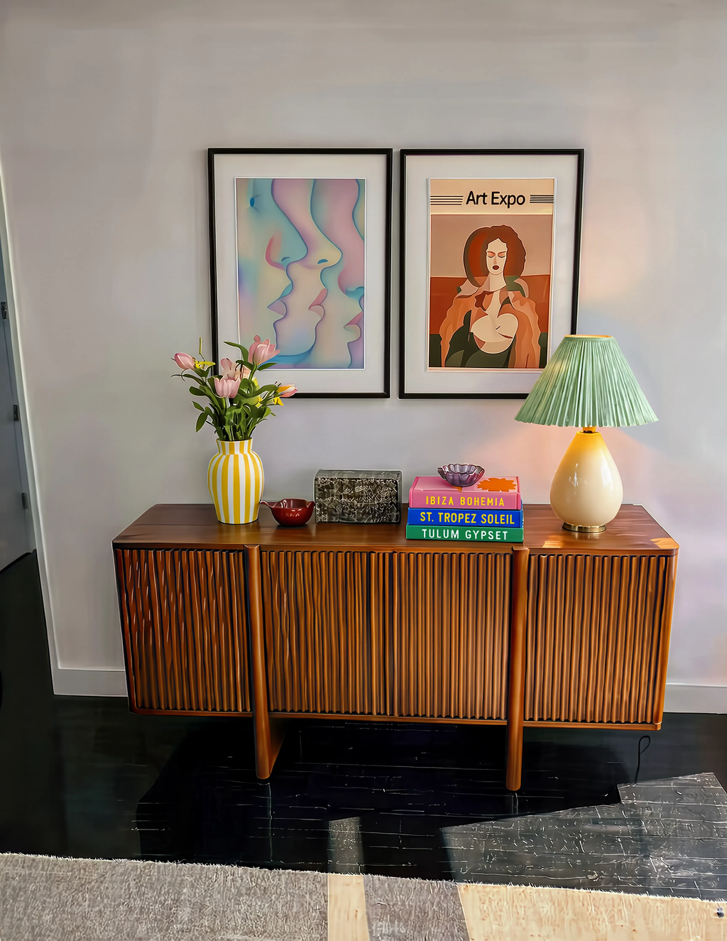 Set of 2 Modern Figurative Wall Art Prints – Contemporary Portraits & Colorful Abstract Faces
