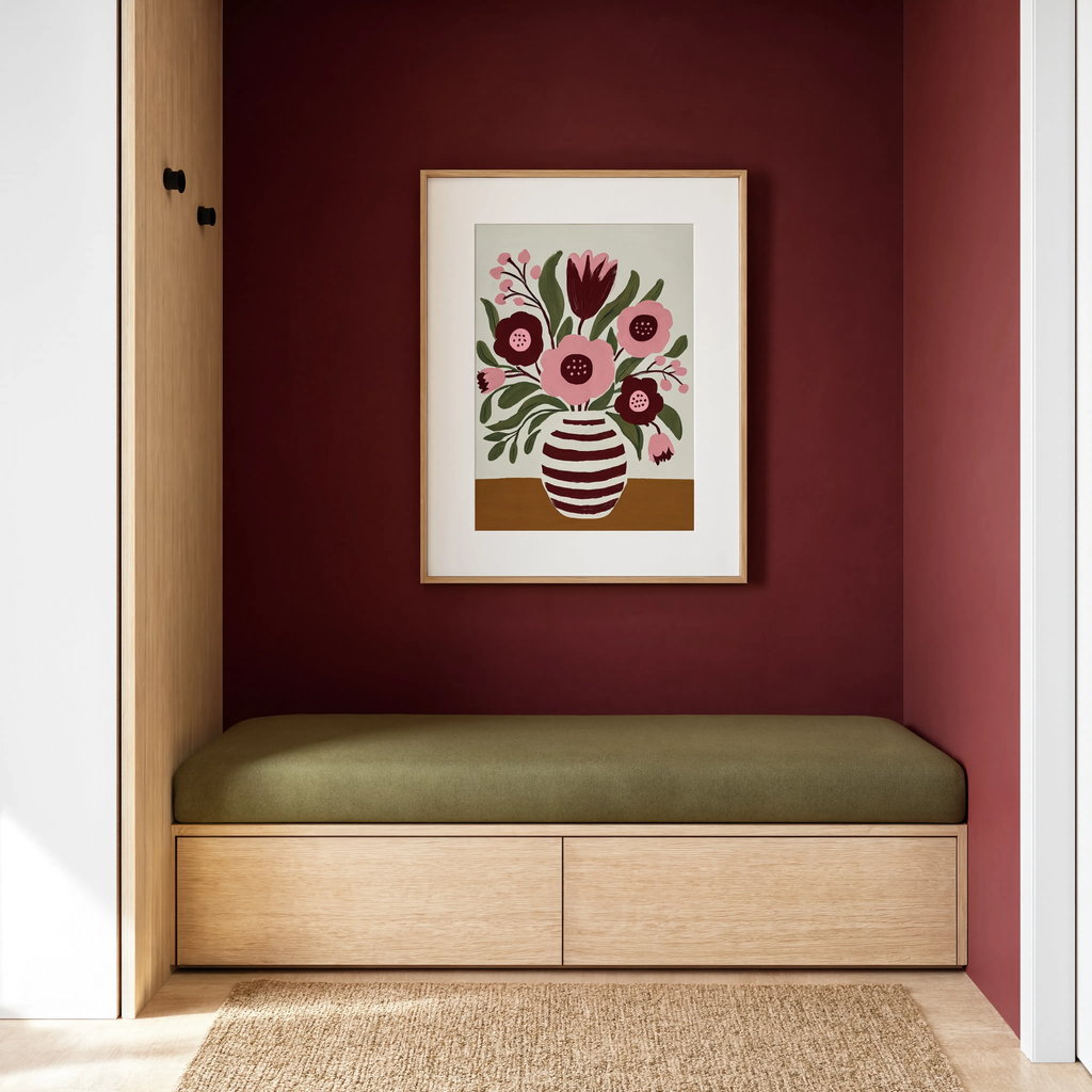 New Floral Variation | Contemporary Botanical Wall Art Print