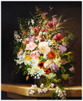 Still Life of Flowers – Classical Botanical & Decorative Art Print