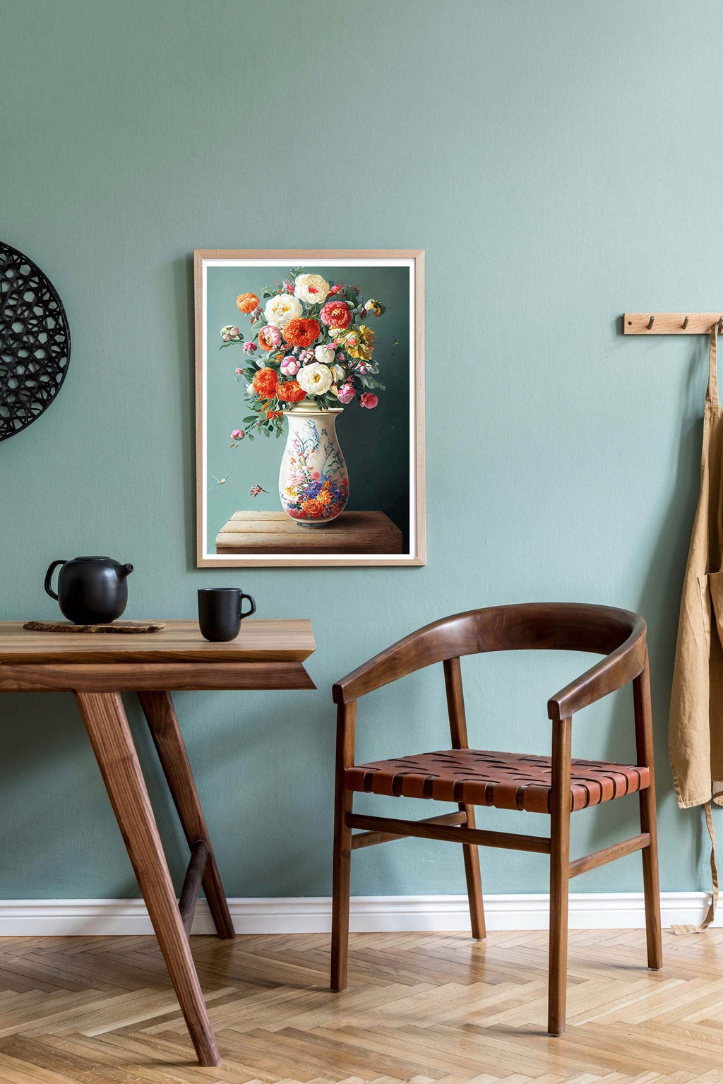 Floral Vase Poster - Hakyarts