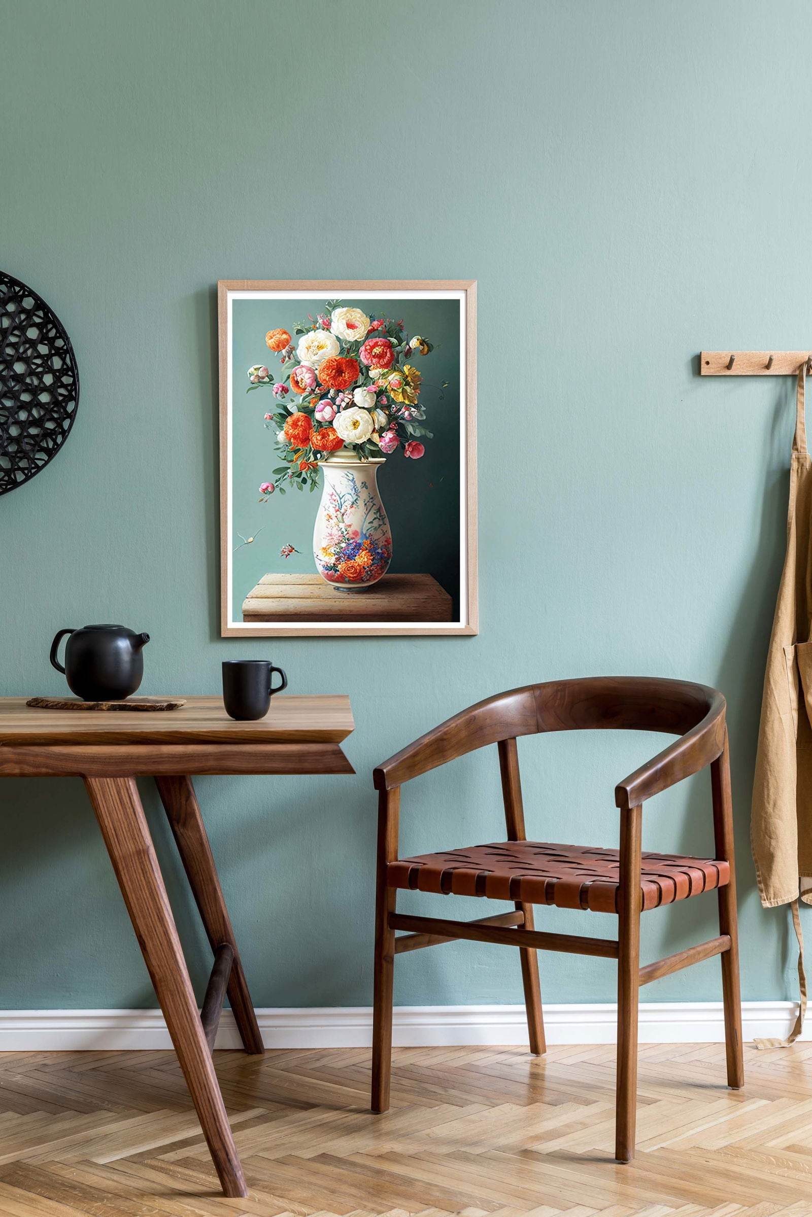 Floral Vase Poster - Hakyarts