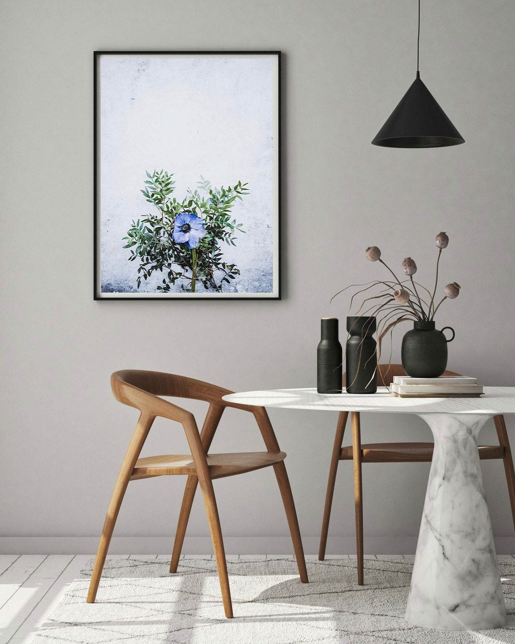 Flowering Blue Poster - Hakyarts