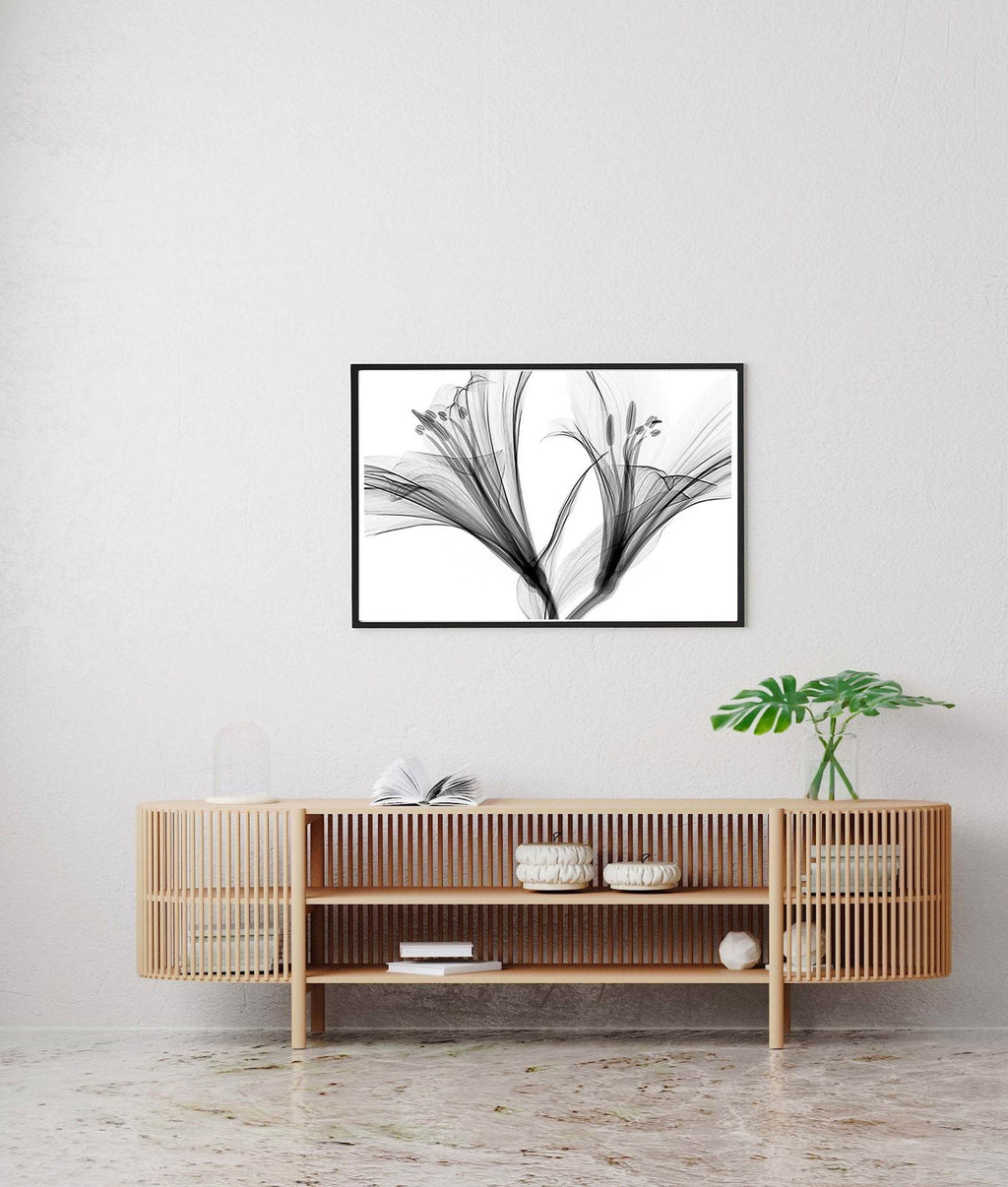 Flowers Line Art Poster - Hakyarts