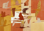 Flying Birds Print – Warm Hues | Contemporary Bird Wall Art