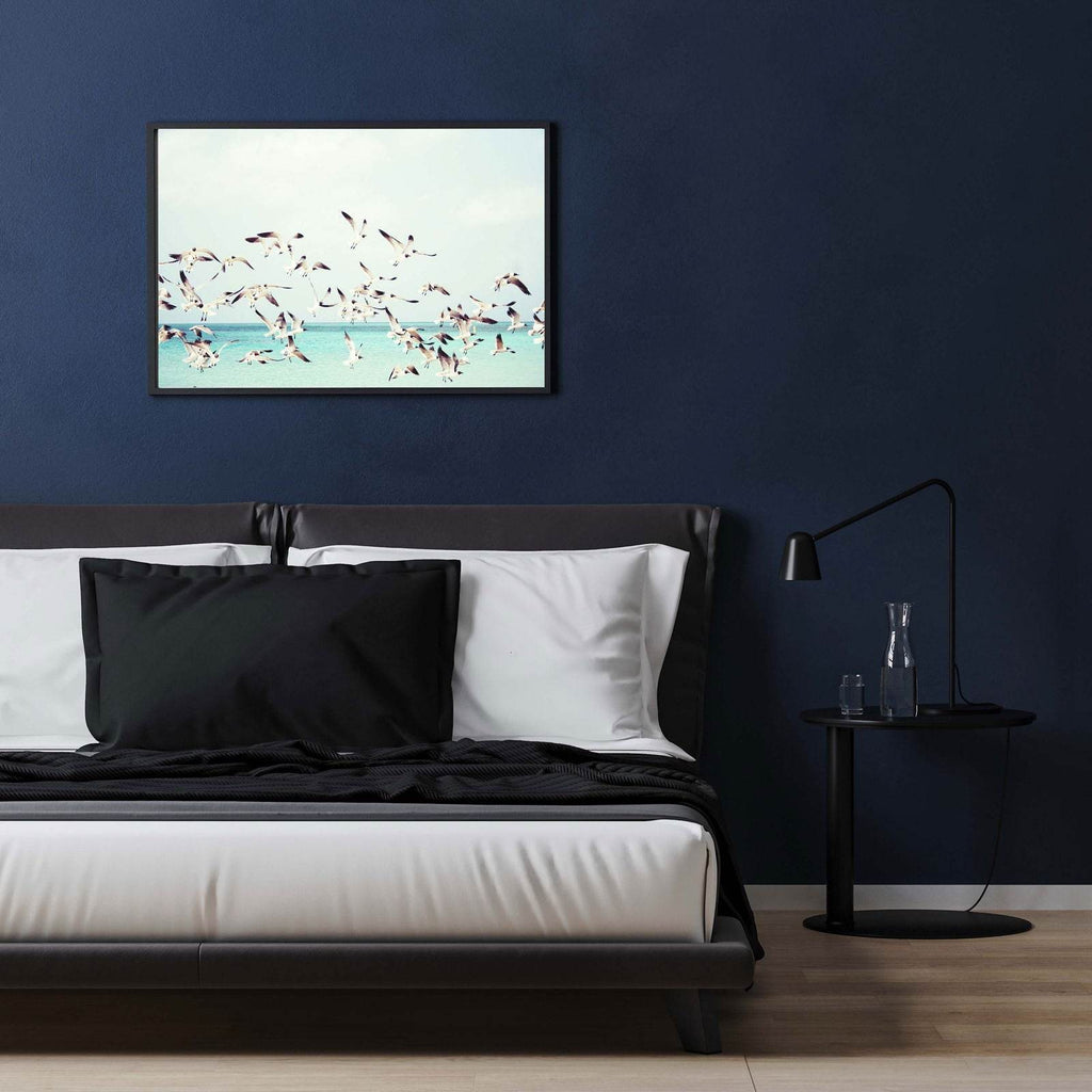 Flying Seagulls Poster - Hakyarts