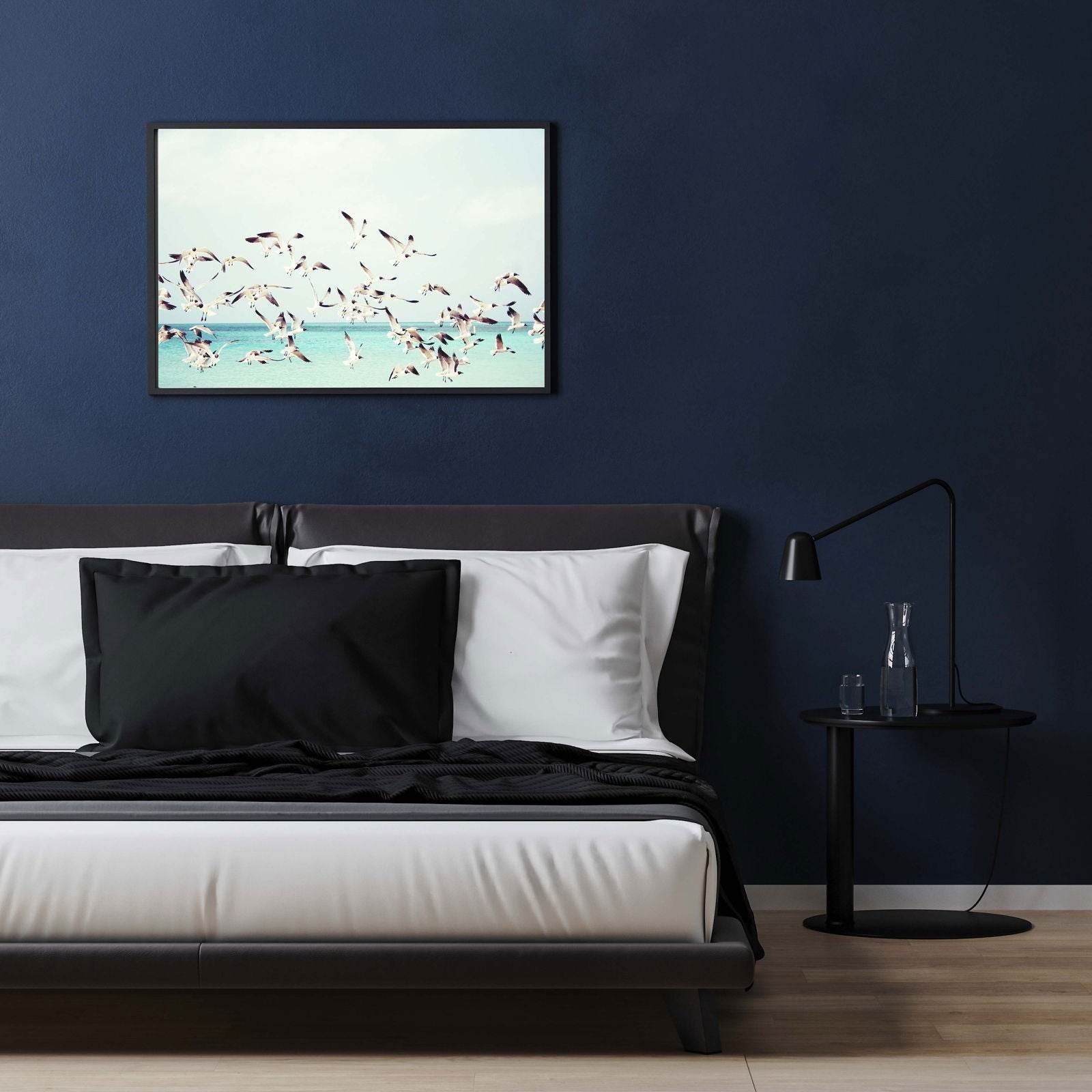 Flying Seagulls Poster - Hakyarts