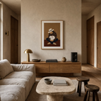 Sitting Figure – Muted Palette | Contemporary Figurative Wall Art
