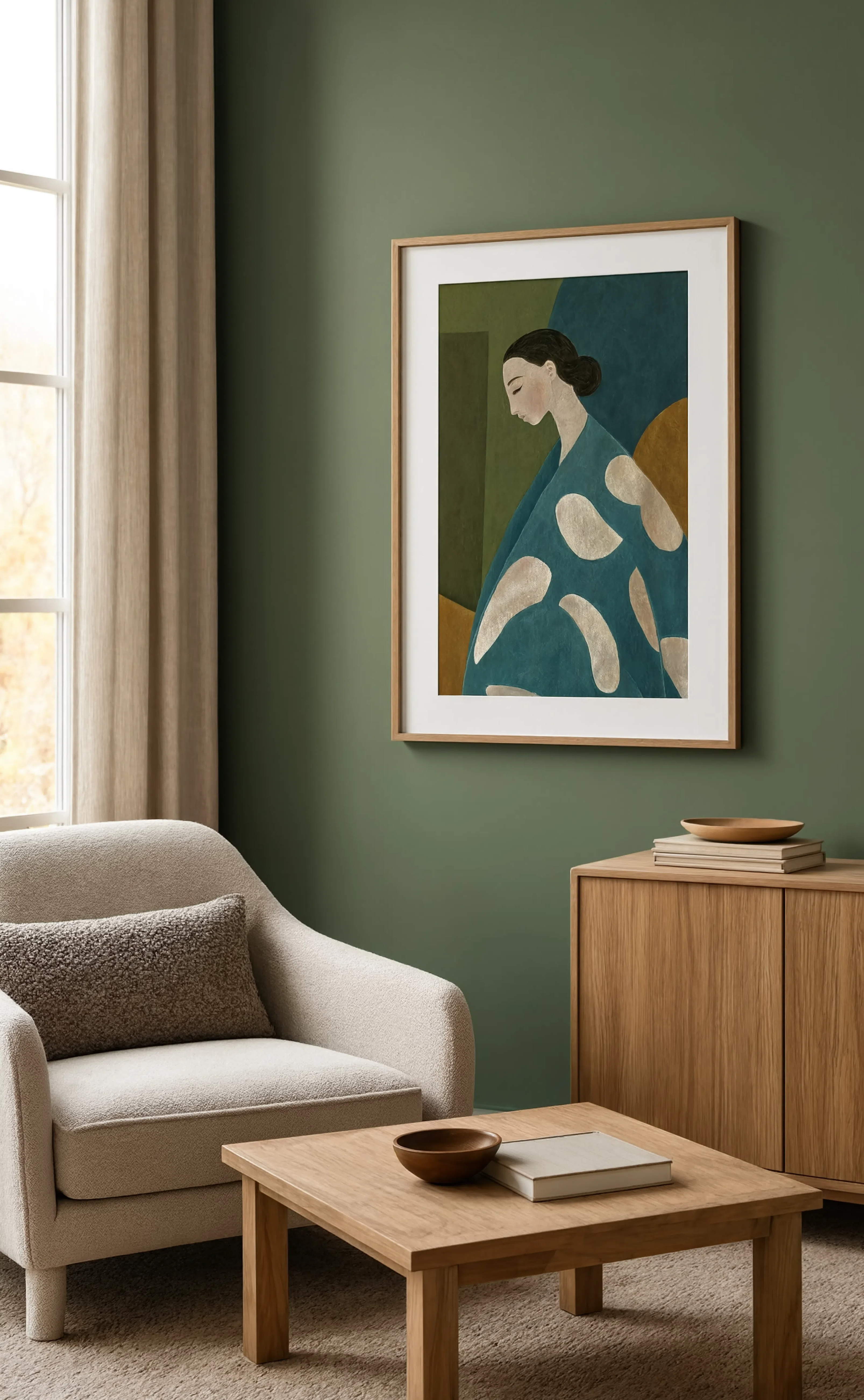 Autumnal Figurative Draped Study | Contemporary Figurative Art Print