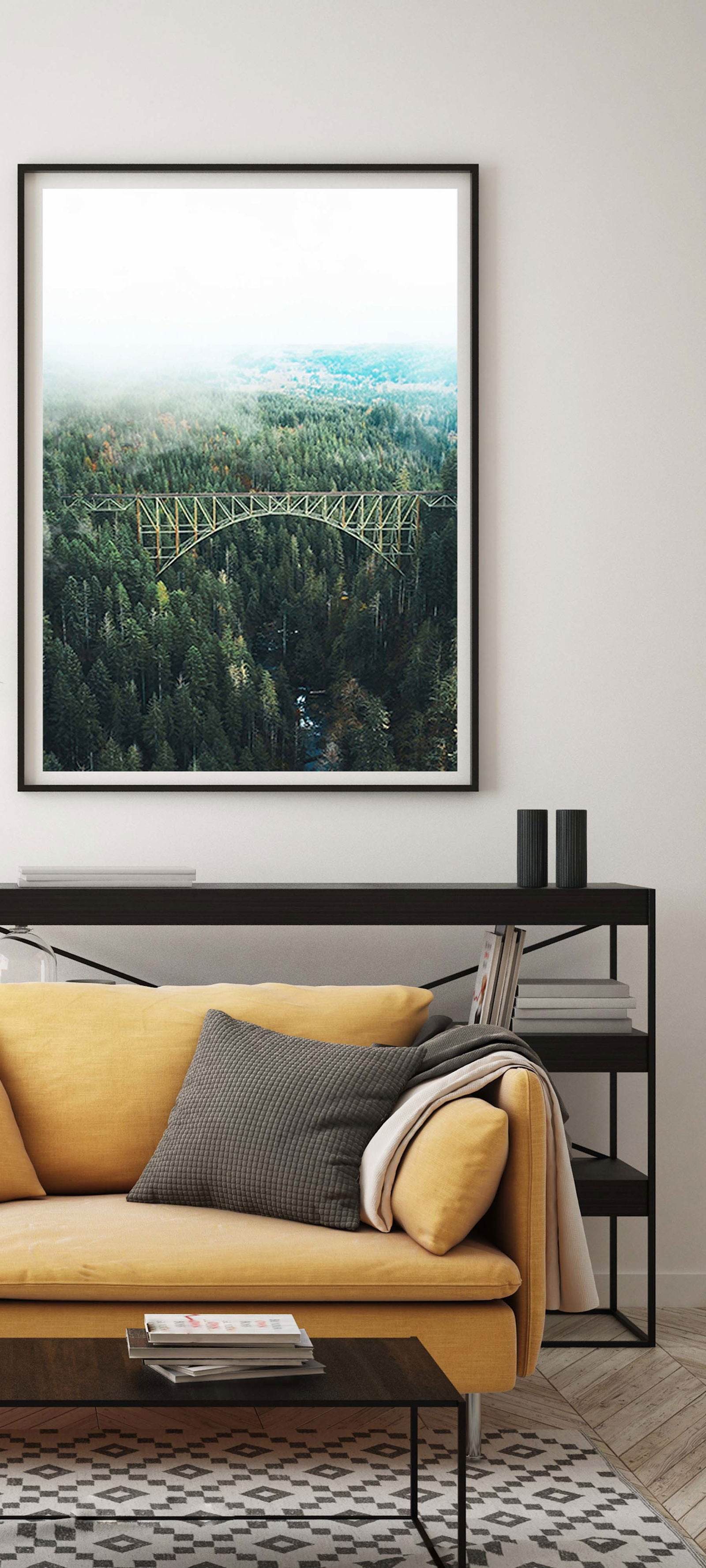 Forest Bridge Poster - Hakyarts
