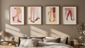 Fashion Shoes – Set of 4 Modern Wall Art Prints - Hakyarts