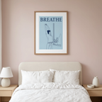 Breathe | Minimalist Quote Wall Art