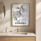 Accent on Elegance - Vintage Chanel Fashion Advertising Poster Print