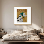 Dogue – Dalmatian Yellow Cover – Minimalist Wall Art Print